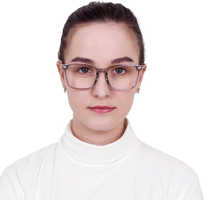 YEIN Bifocal Reading Glasses with Blue Light Blocking Lenses, Bifocal Reader for Women and Men, Vintage Square frame with Spring Hinge (+0.50/+2.50 magnification)