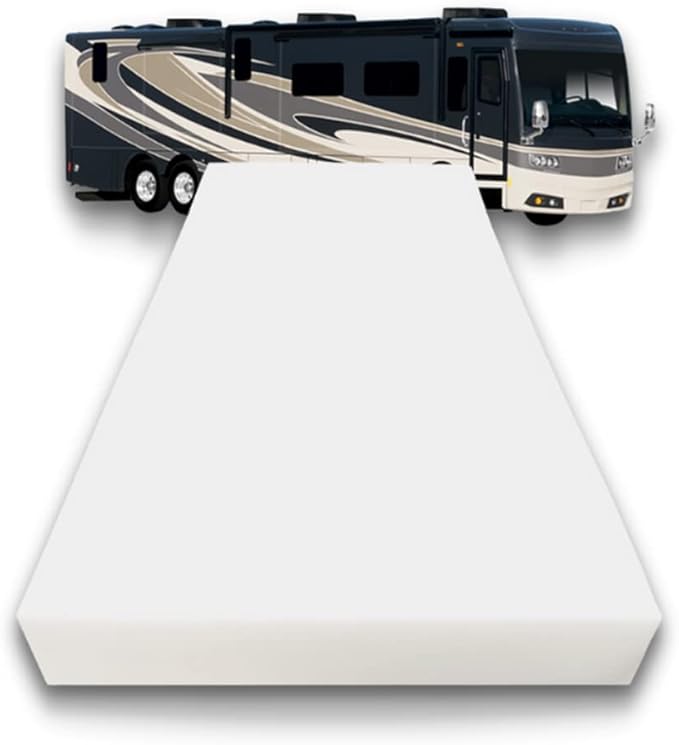 FoamRush 6-Inch Bunk (30" x 80") High Density Foam RV Mattress Replacement, Medium Firm, Pressure Relief, Travel Camper Trailer Truck, Made in USA, CertiPUR-US Certified, Cover Not Included