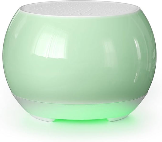 Ceramic Craft Bluetooth Speaker for Meditation & Yoga, Sound Therapy Machine for Stress Relief, Sleep Aid and Focus, Deep Bass, Louder Volume, Light Effect for Boxing Breathing (Green)