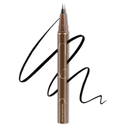 Boobeen Eyeliner Liquid Liner, Black Eyeliner Pen Waterproof with Felt Tip, Ink Liner Eye Liner Long Lasting, Quick Drying