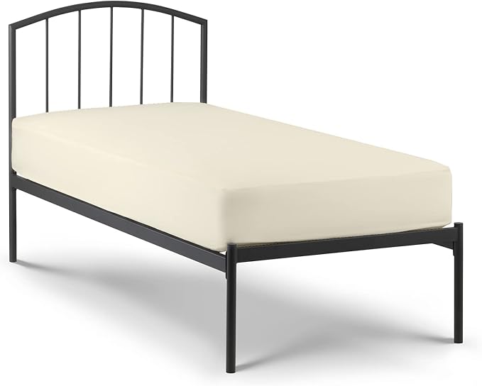NON Sticky cotton 4 PC Cot Size Sheets Set 32x75,100% Fitted Cot Sheet- Perfect Narrow Twin/Rv Bunk/Camping Cot/Guest Bed Replacement,Sheets Cot Bunk Bed-Fits Upto 4-8'' Deep Mattress- Ivory Solid