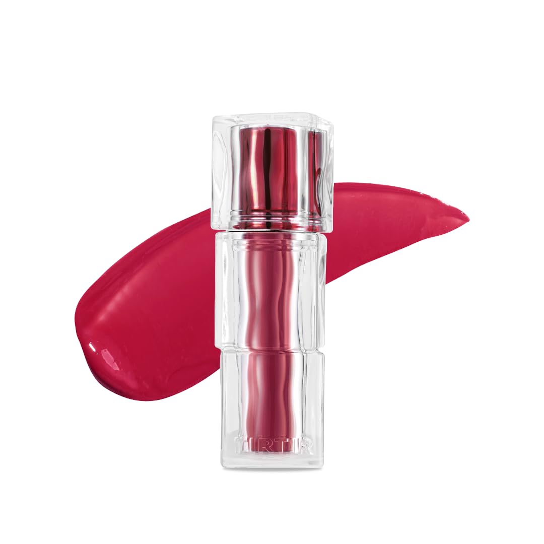 TIRTIR [*Mini Size Waterism Tinted Lip Gloss #19 Bad Rosy, 0.06 Fl Oz – Kiss Ready Lipgloss, 12H Long Lasting Non Sticky Natural Tinted Glow Korean Multiuse Cheek and Lip Tint for Women gift