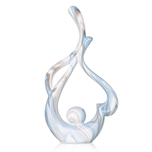 Abstract Sculptures Home Decor Blue Table Decor for Living Room Ceramic Statue Decor Coffee Table Sculpture Desktop Decoration