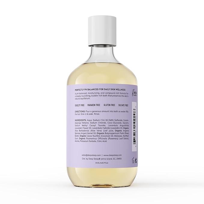 Deep Steep Bubble Bath, 17oz (Fresh Lavender)