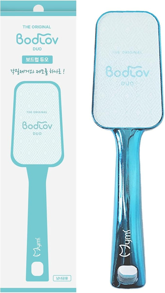 BODLOV Duo, Callus Removal and Hair Erase in ONE, Nano Glass, Foot File, Wet and Dry Skin, Skin Painless and Safety, Water Washing, Ergonomic Design, Hygiene to USE, Dual Care, Exfoliation, 2 in 1