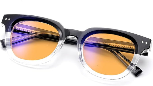 Blue Light Blocking Reading Glasses Amber Blue Blocker Lens - For Better Sleep, Reduce Eye Strain for Women + Men