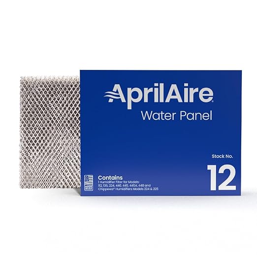 AprilAire 12 Water Panel Humidifier Filter Replacement for AprilAire Whole-House Humidifier Models 112, 224, 225, 440, 445, 445A, 448 (Pack of 2)