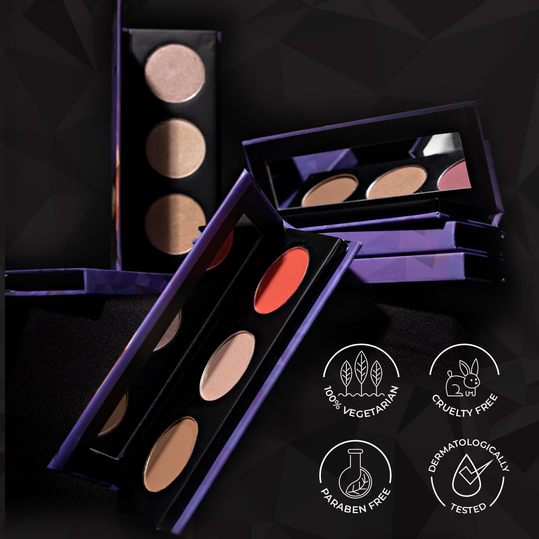 Sugar Cosmetics Contour De Force Face Palette01 Subtle SummitLonglasting formula, Lightweight Blush, Highlighter and Bronzer, Paraben free.
