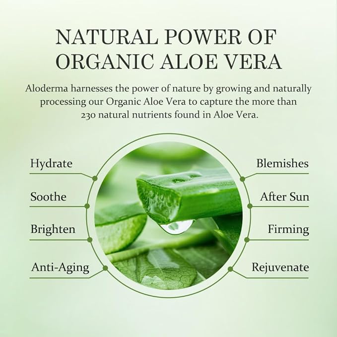 Aloderma Firming Skin Toner with 91% Organic Aloe Vera - Natural Facial Toner for Women with Natural Botanicals to Diminish The Appearance of Fine Lines & Wrinkles - Aloe Vera Facial Toner - 4.2oz