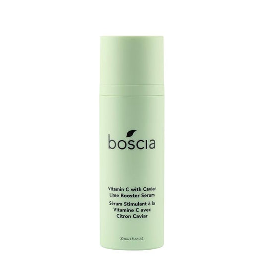 boscia Vitamin C with Caviar Lime Booster Serum - Vegan, Cruelty-Free, Natural & Clean Skin Care - Vitamin C Serum with AHA-Rich Caviar Limes - For All Skin Types - 1 fl oz