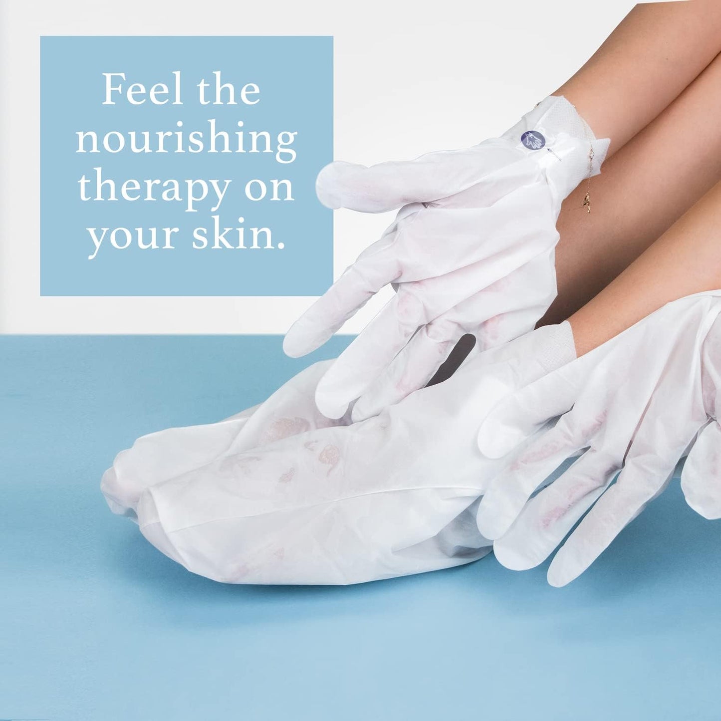 Epielle Hydrating & Moisturizing Hand & Foot Masks 12 Pairs, Relieve and Soften Dry Hands & Cracked Heels with Shea Butter & Sunflower Seed Oil, Korean Skin Care, Spa Set, Self Care Gifts for Women