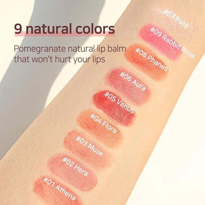 Lux Triple Lip Cure Balm (0.17 oz) (VENUS (Ruby Red)) 4 million units sold in Korea, Natural Tinted Korean Lip Balm, Petroleum/Paraben Free, Lip Butter,lip balm hydrating,tinted moisturizer