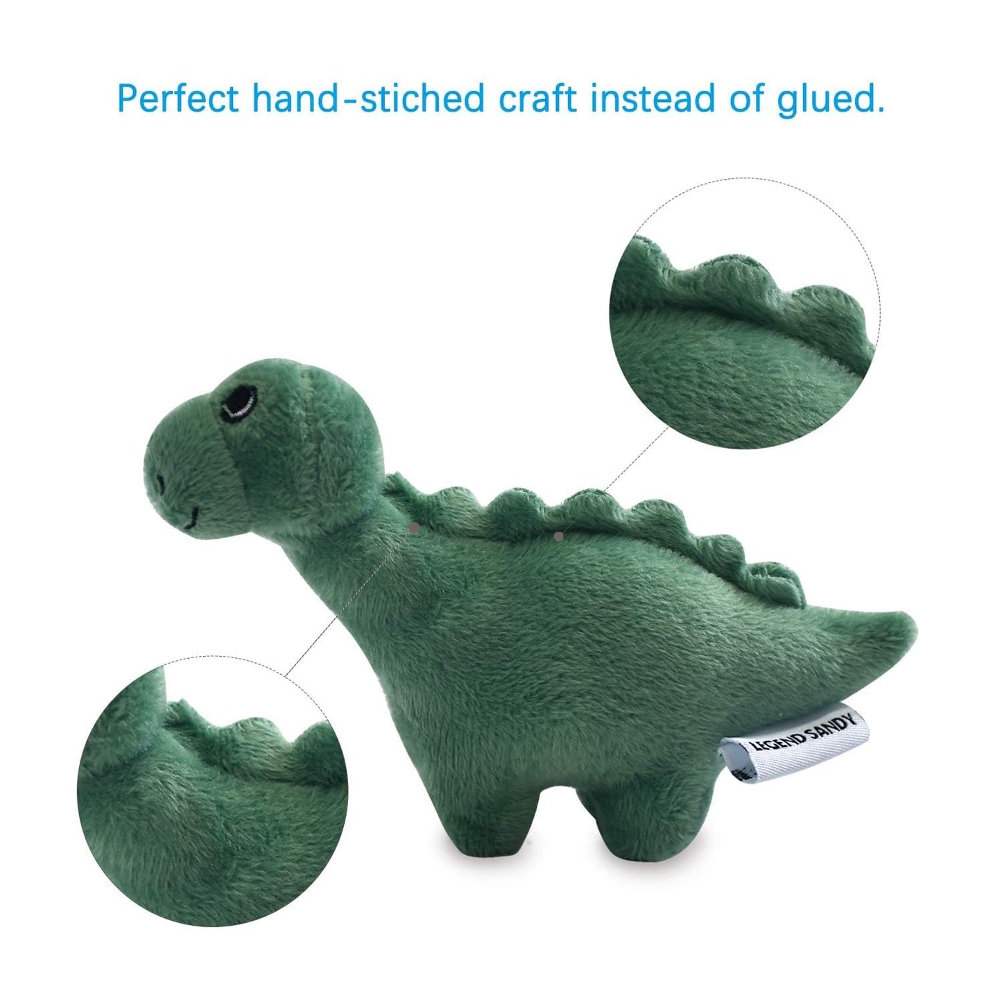 LEGEND SANDY Squeaky Plush Dog Toy Pack for Puppy, Small Stuffed Puppy Chew Toys 12 Dog Toys Bulk with Squeakers, Cute Soft Pet Toy for Small Medium Size Dogs
