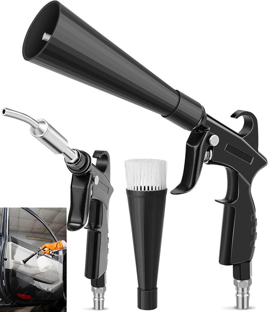 Car Cleaning Gun,Interior Dryer Air Blow Gun,Air Nozzle Blow Gun,Interior Dryer Air Tools,Car Detailing Tools for Quickly Blowing Out Dirt and Dust from Surface.