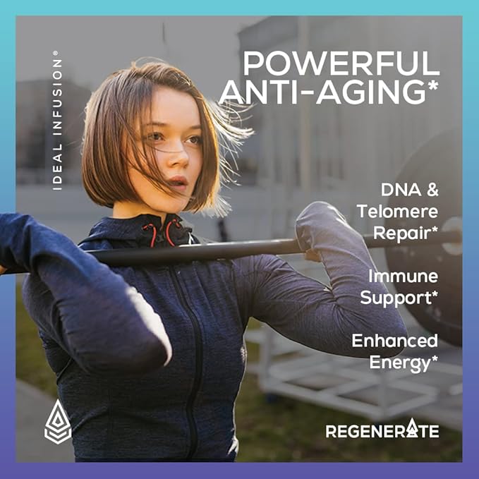 Ideal Infusion Sustained Release Supplement for NAD & NR Biosynthesis, Cardiovascular Health & Muscle Vitality: Boost ATP, NAD+, Glutathione (60 Servings) Vegan
