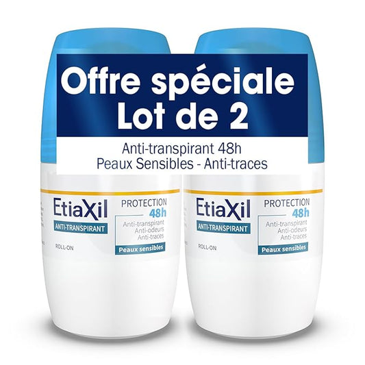 Etiaxil Anti-Perspirant Deodorant 48H Roll-on 2 x 50ml by Etiaxil