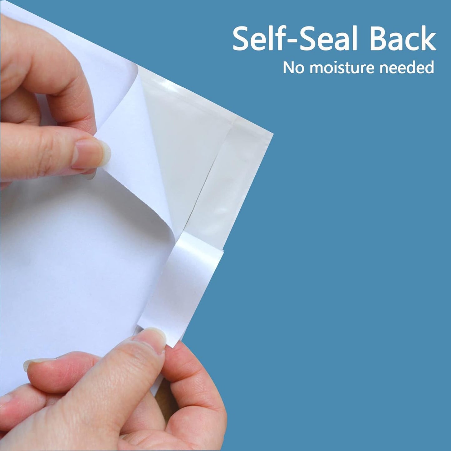 100 PCS 9.5"x 12" Clear Self-Adhesive Packing List Envelopes - Fit 8.5x11 inch Letter - Shipping/Mailing Pouch Enclosed Bags for Packing Slips Invoice Label