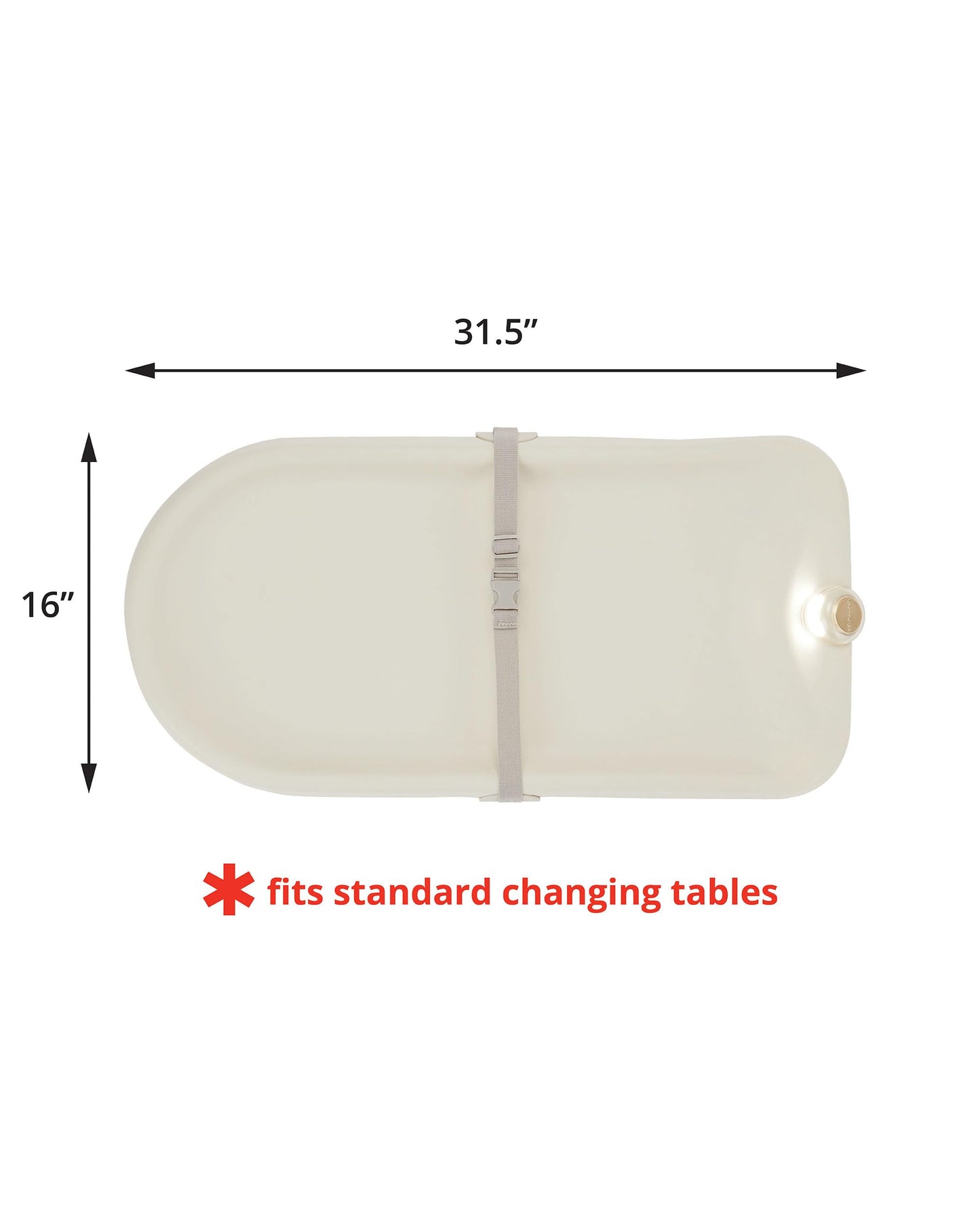 Skip Hop Baby Changing Pad Nursery Style Light-Up Wipeable and Contoured with Cushioned Foam Fits Standard Changing Tables Oat