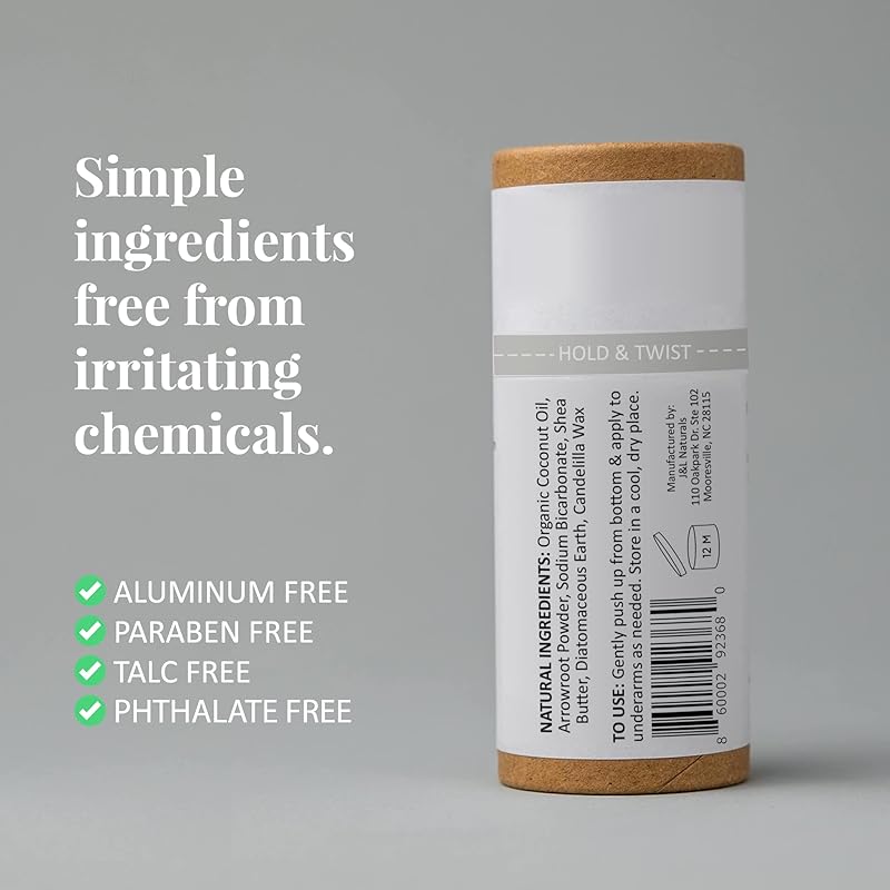 J&L Naturals Aluminum Free Deodorant for Men & Women | 100% Natural Ingredients With Coconut Oil, Shea Butter, & Essential Oils | Sustainable, Eco-Friendly (Vanilla & Ylang Ylang, 3.0 Oz (Pack of 2))