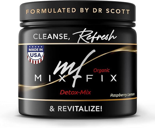 Full Spectrum Detox Powder - Natural Daily Cleanse for Digestive Health & Vitality - Plant Based Vegan Liver Cleanse Powder - Gently Supports Body Detoxification | Raspberry Lemon (30 Servings)