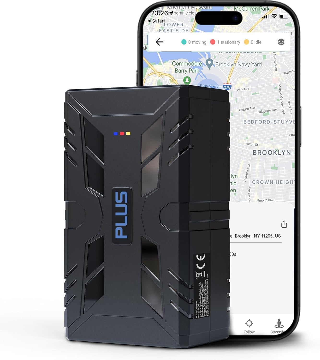 REWIRE SECURITY 104-Plus 4G Magnetic GPS Tracker for Vehicle | Easy Mount | Fits with Car, Truck, Van & Motorbike | Portable Live Tracking | Up to 4 Month Battery Life | Low Cost Subscription Plans