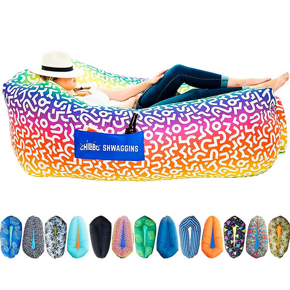 Chillbo Inflatable Couch – Cool Inflatable Chair. Upgrade Your Camping Accessories. Easy Setup is Perfect for Hiking Gear, Beach Chair and Music Festivals.