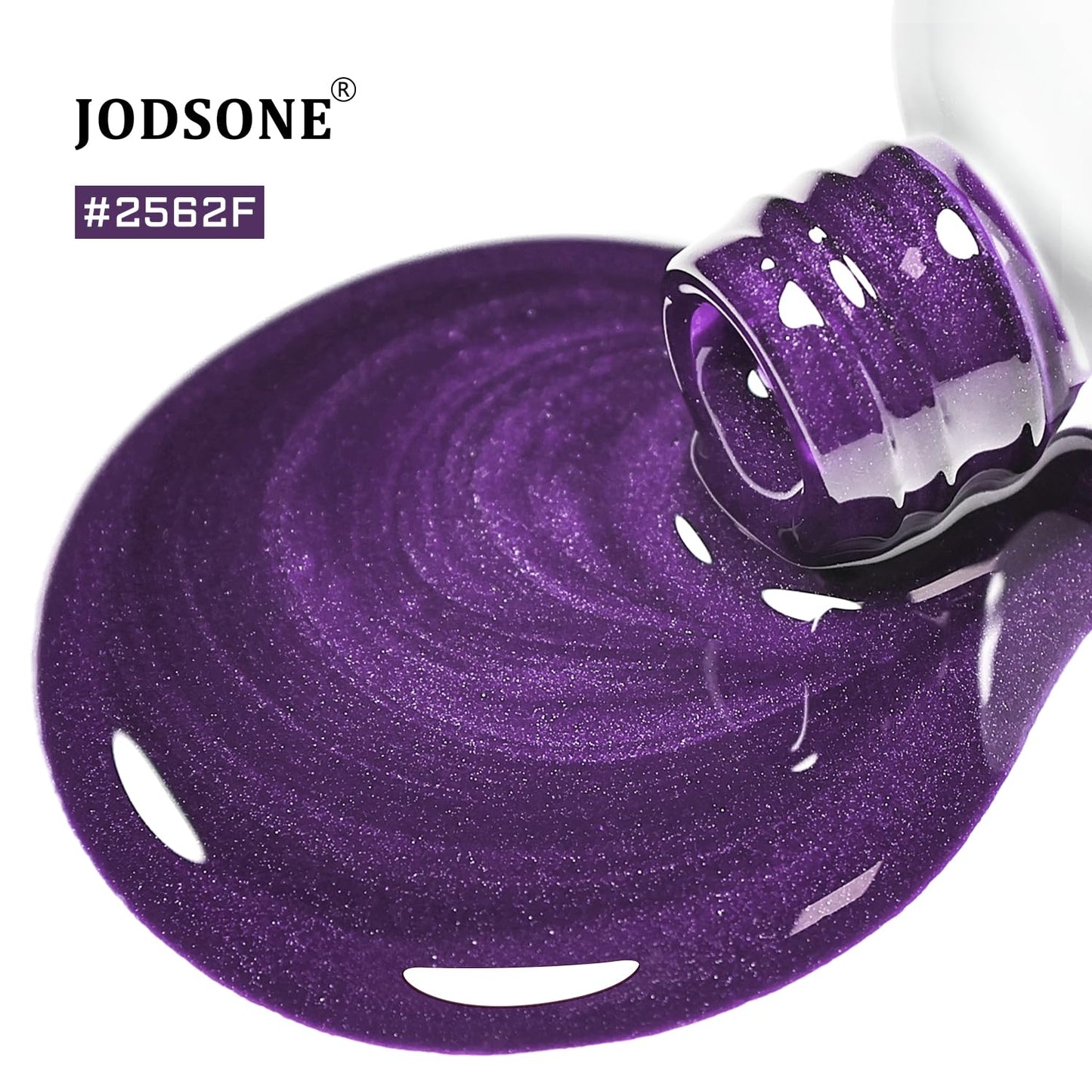 JODSONE 16.5ml Cat Eye Gel Nail Polish Dark Gray Colors for Holographic Glitter Cat Eye Reflective Translucent Need U V Lamp
