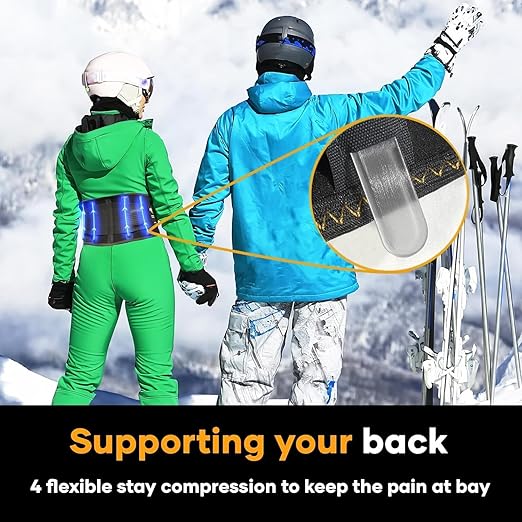 PLUS Lower Back Brace for Lifting at Work with Ergonomic Dimensional Lumbar Pad - Back Support Belt for Pain Relief for Men and Women - Medical Grade Orthopedic Waist Compression (Large)