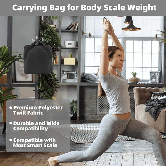 Carrying Bag for Body Composition Monitor Scale, Digital Bathroom Scale Storage Case, 13.5 x 13.5 IN Travel Carrier Case for Most Smart Scale (Bag Only)