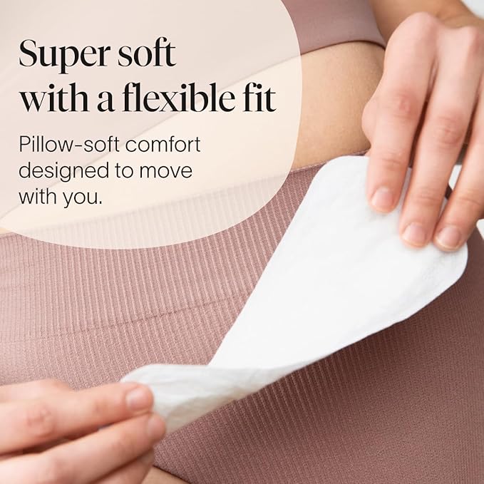 Cora Period Regular Liners | 100% Organic Cotton Topsheet | Ultra Thin, Quick Absorbency | Hypoallergenic | Dermatologically Tested | Unscented, No Wings (144 Liners)