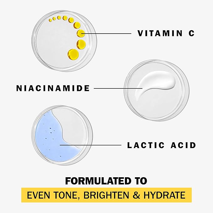Olay Vitamin C Face Moisturizer, Brightening Cream for Women, Trial Size, Evens Tone, Dark Spot & Hyperpigmentation Reduction, Glowing Skin Care - Niaciniamide, Lactic Acid, 0.5 Oz