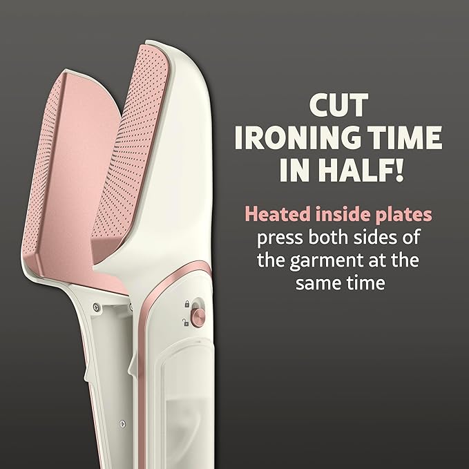 Conair Steam Stylist | Press Iron & Steamer - Great for Home, Office, or Travel | 3-in-1 Steam Iron for Quick Wrinkle Removal | Dry Cleaner-Quality Creasing and Pressing Made Easy