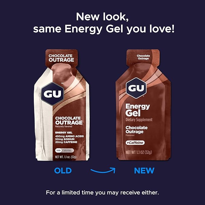 GU Energy Original Sports Nutrition Energy Gel, Vegan, Gluten-Free, Kosher, and Dairy-Free On-The-Go Energy for Any Workout, 24-Count, Cola Me-Happy