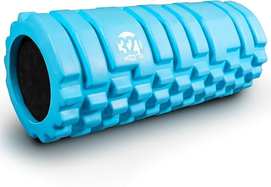 321 STRONG Foam Roller - Medium Density Deep Tissue Massager for Muscle Massage and Myofascial Trigger Point Release, with 4K eBook