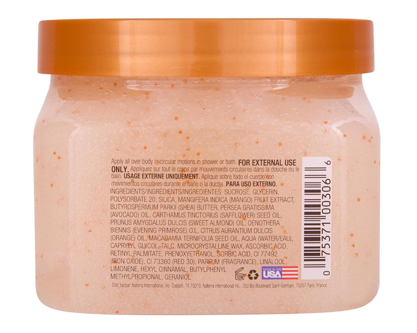 Tree Hut Shea Sugar Scrub Tropical Mango, 18oz, Ultra Hydrating and Exfoliating Scrub for Nourishing Essential Body Care