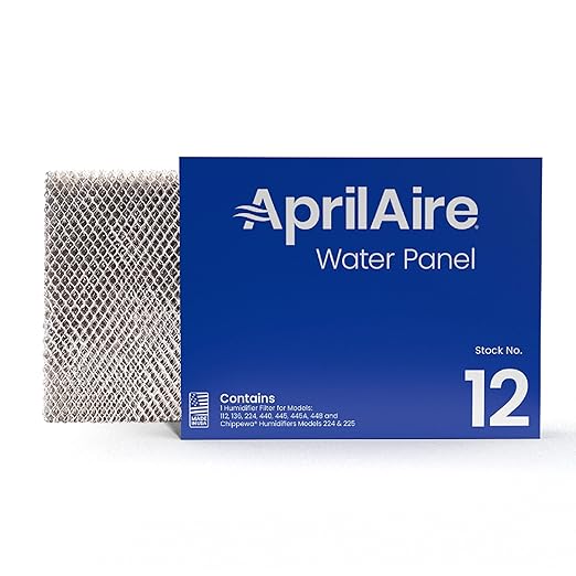 AprilAire 12 Water Panel Humidifier Filter Replacement for AprilAire Whole-House Humidifier Models 112, 224, 225, 440, 445, 445A, 448 (Pack of 4)