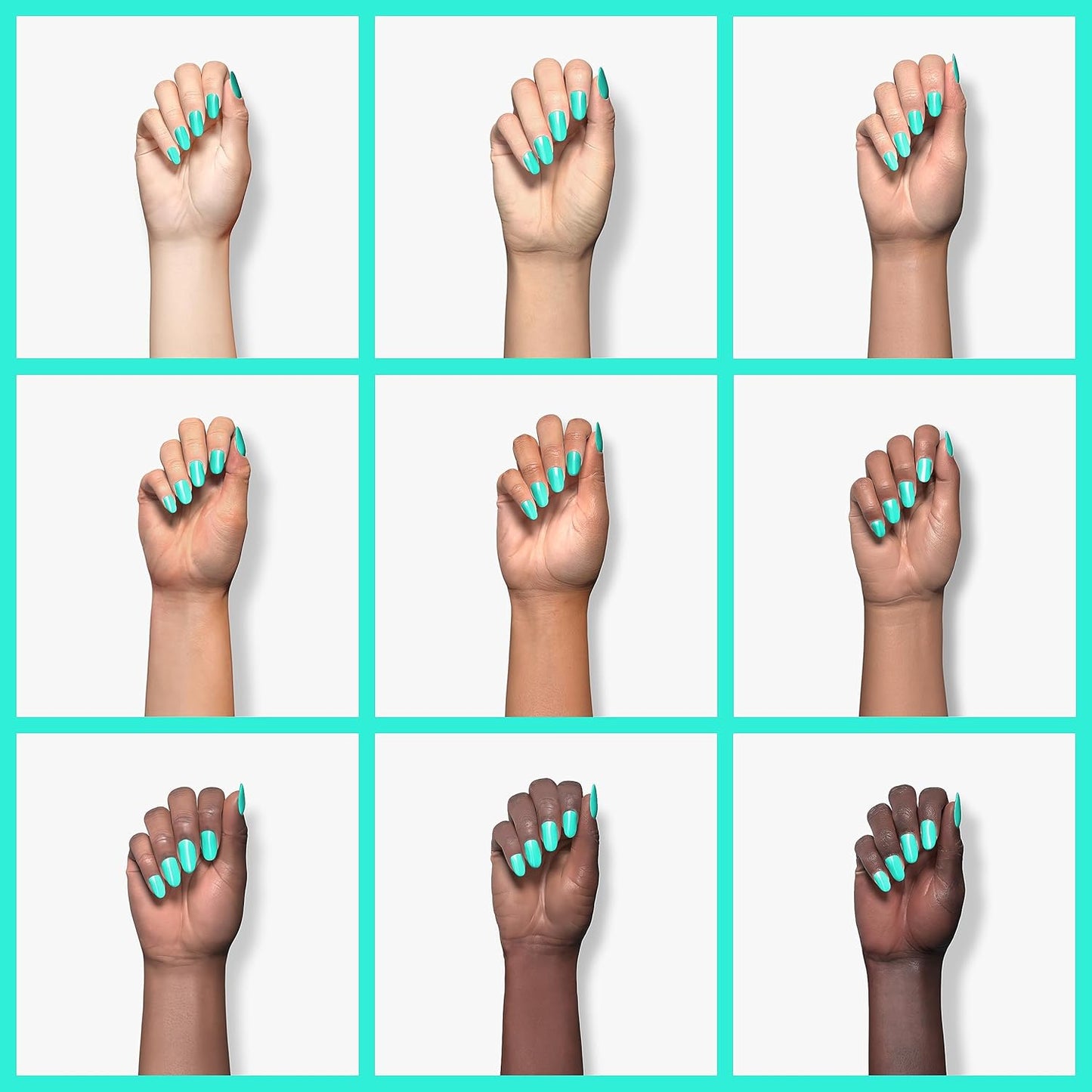 Beetles Gel Nail Polish Cascade Green Color Soak Off UV LED Nail Lamp Gel Polish 15 ml for All Season Gel Polish Nail Art Design Manicure Salon DIY Salon Gel