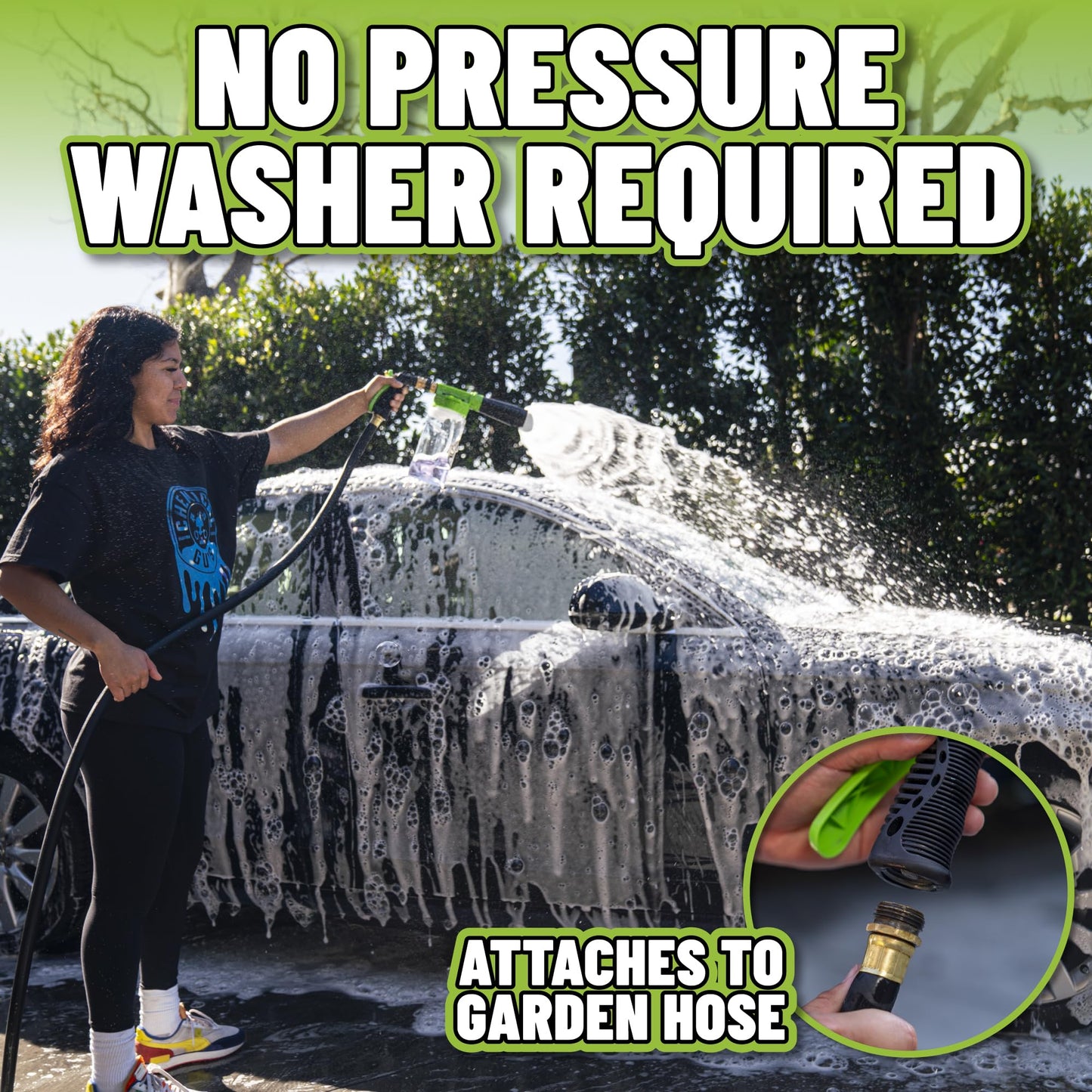 Chemical Guys ACC_326 – TORQ Foam Blaster 6 Foam Wash Gun – The Ultimate Car Wash Foamer that Connects to Any Garden Hose