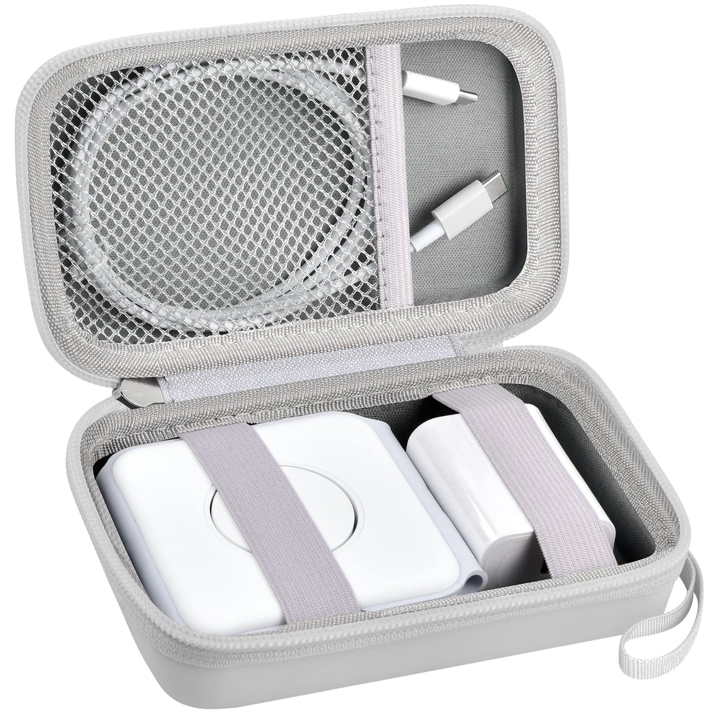 Travel Case for UCOMX for Nano/for Iseyyox/for LISEN/for RTOPS 3 in 1 Wireless Charger, Foldable Magnetic Charging Station Storage Holder Bag for Fast Charge Pad Cable and Adapter, Yellow-Box Only