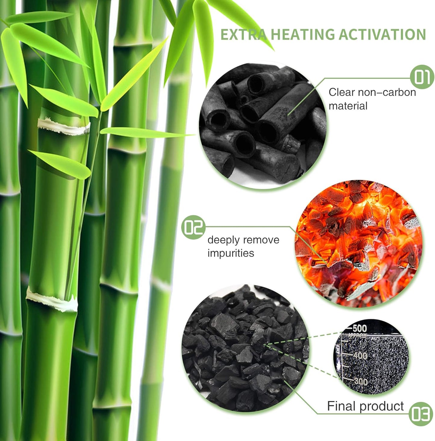 16 Pack Bamboo Charcoal Air Purifying Bag, Activated Charcoal Bags Odor Absorber, Moisture Absorber, Natural Car Air Freshener, Shoe Deodorizer, Odor Eliminators For Home, Pet, Closet (16x50g)