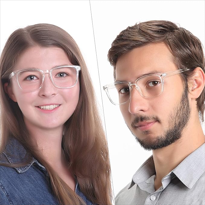 YEIN Bifocal Reading Glasses with Blue Light Blocking Lenses, Bifocal Reader for Women and Men, Vintage Square frame with Spring Hinge (+0.00/+1.75 magnification)