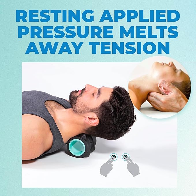 Chirp Wheel XR Massage Roller for Neck & Headache Relief – Rejuvenate Body, Spinal Care & Tension Through Thumb Pressure Release | High-Density Foam for Physical Therapy, 500lbs Capacity, 4" Mint