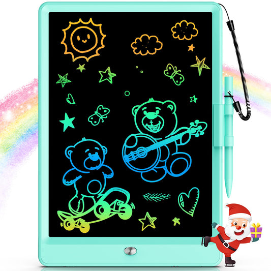 Bravokids 10 Inch LCD Writing Tablet for 3-8 Year Olds - Electronic Drawing Pad and Doodle Board as Educational Birthday Gifts for Girls and Boys (Pink)