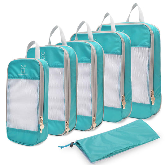 Expandable Compression Packing Cubes for Suitcases,6 Set Lightweight Compressible Travel Packing Organizer for Carry on Suitcase,Organizer Bags Set as Travel Essentials for Women