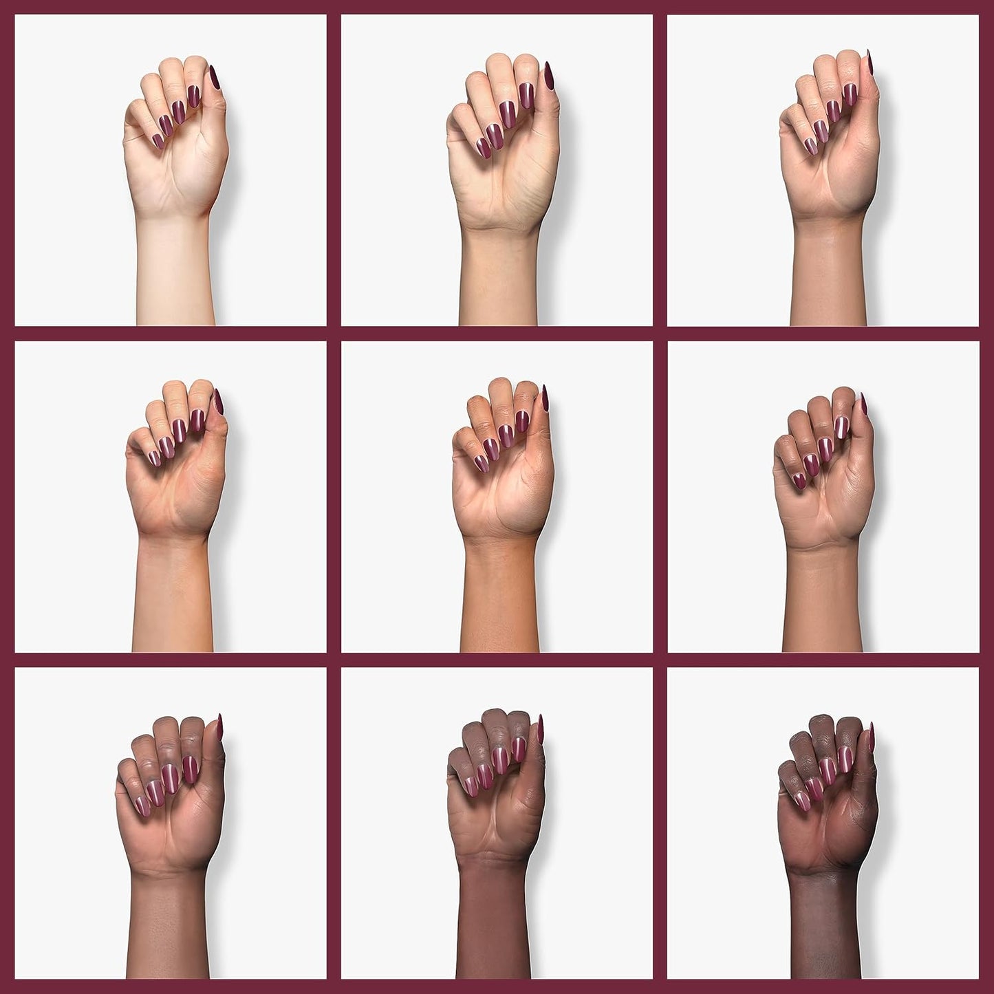 wet n wild Wild Shine Nail Polish, Red Burgundy Frost, Nail Color