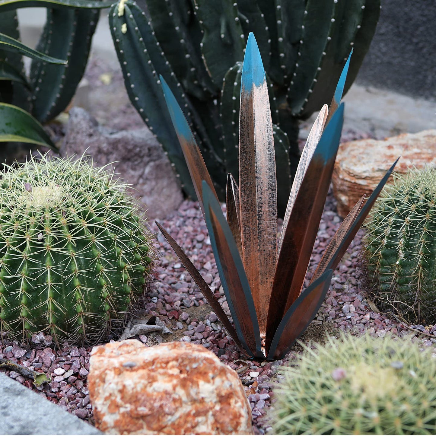 Metal Tequila Country Sculpture DIY Tequila Plant Home Décor Ornament Indooutdoor Statuette Patio Lawn Patio Stake Decoration Gift to The Garden
