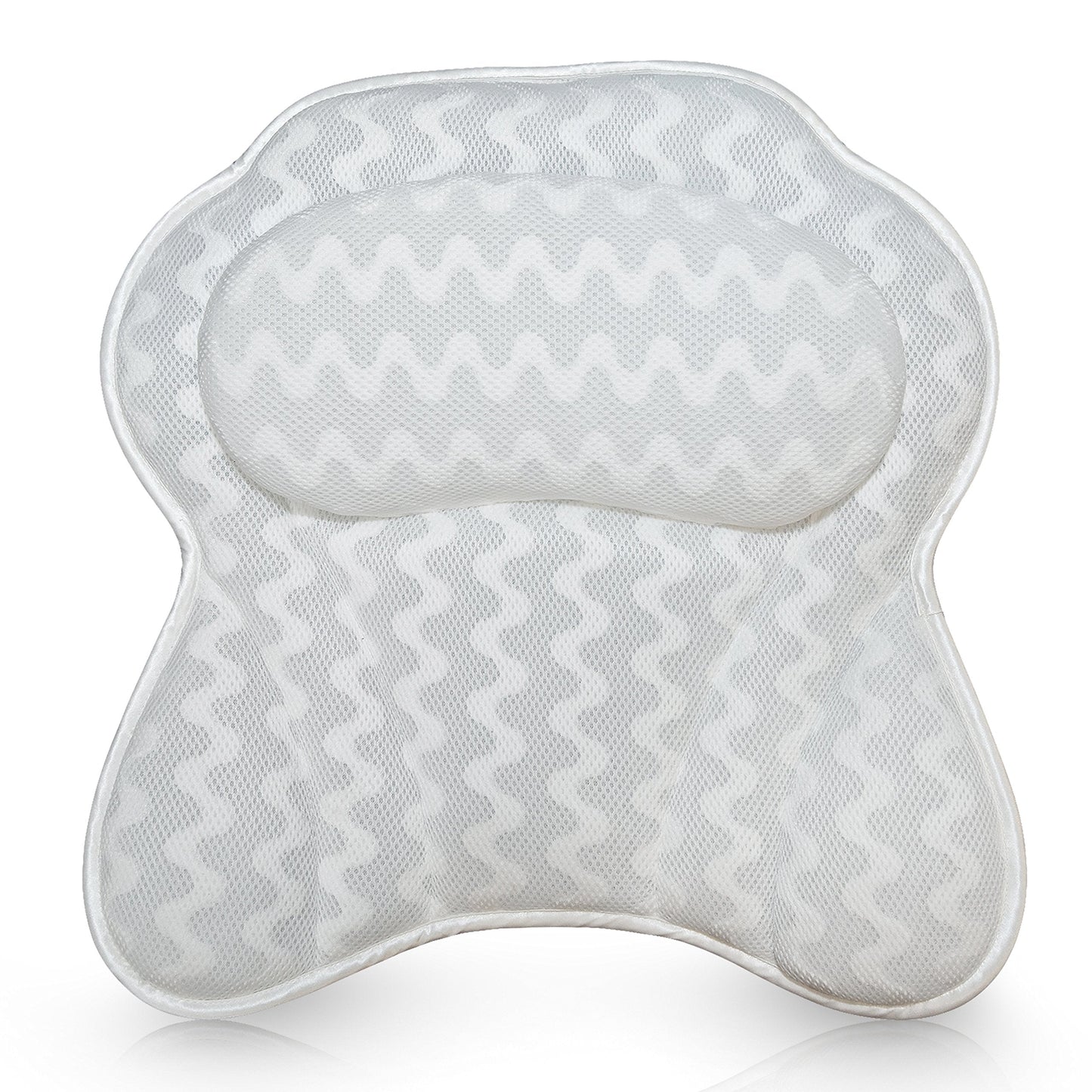 Bath Pillow for Tub, Luxury Bathtub Pillow Head and Neck Support, Relaxing Spa Cushion Head Rest for Tub, Bathtub Accessories for Women and Men with Quick Drying 3D Air Mesh Portable Washable