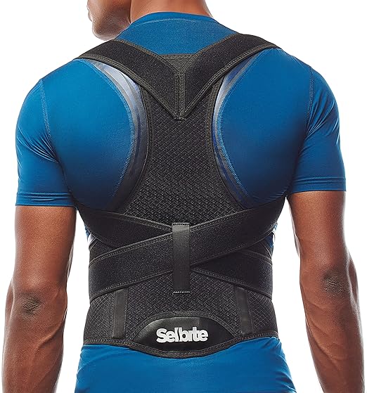Back Brace Posture Corrector for Men and Women - Adjustable Posture Brace for Upper and Lower Back Pain Relief - Muscle Memory Support Straightener (Medium)