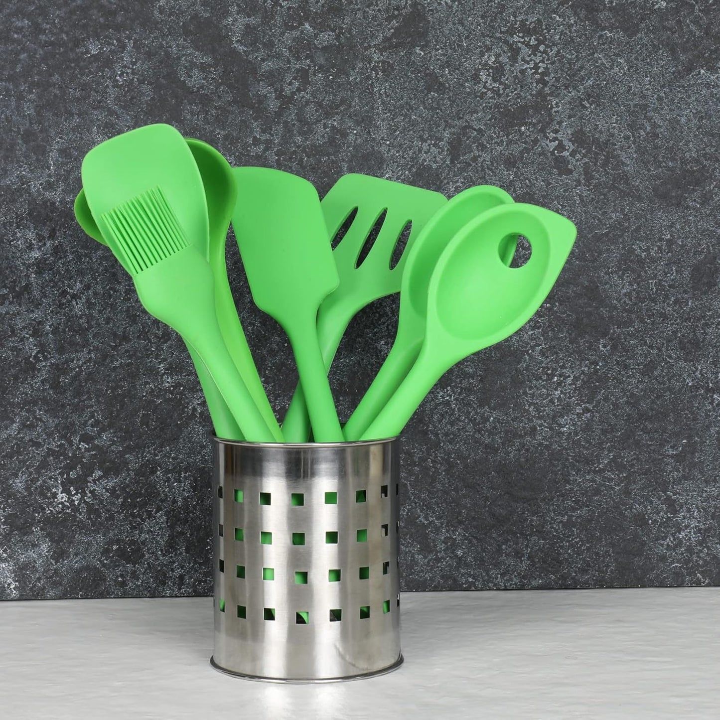 Chef Craft Premium Silicone Spaghetti/Pasta Fork, 11.5 inch, Green
