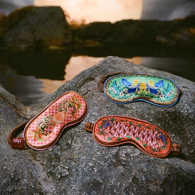 slip Pure Silk Sleep Mask - 100% Pure 22 Momme Mulberry Silk Eye Mask - Comfortable Sleeping Mask with Elastic Band + Pure Silk Filler and Internal Liner, Zodiac Collection: Cancer